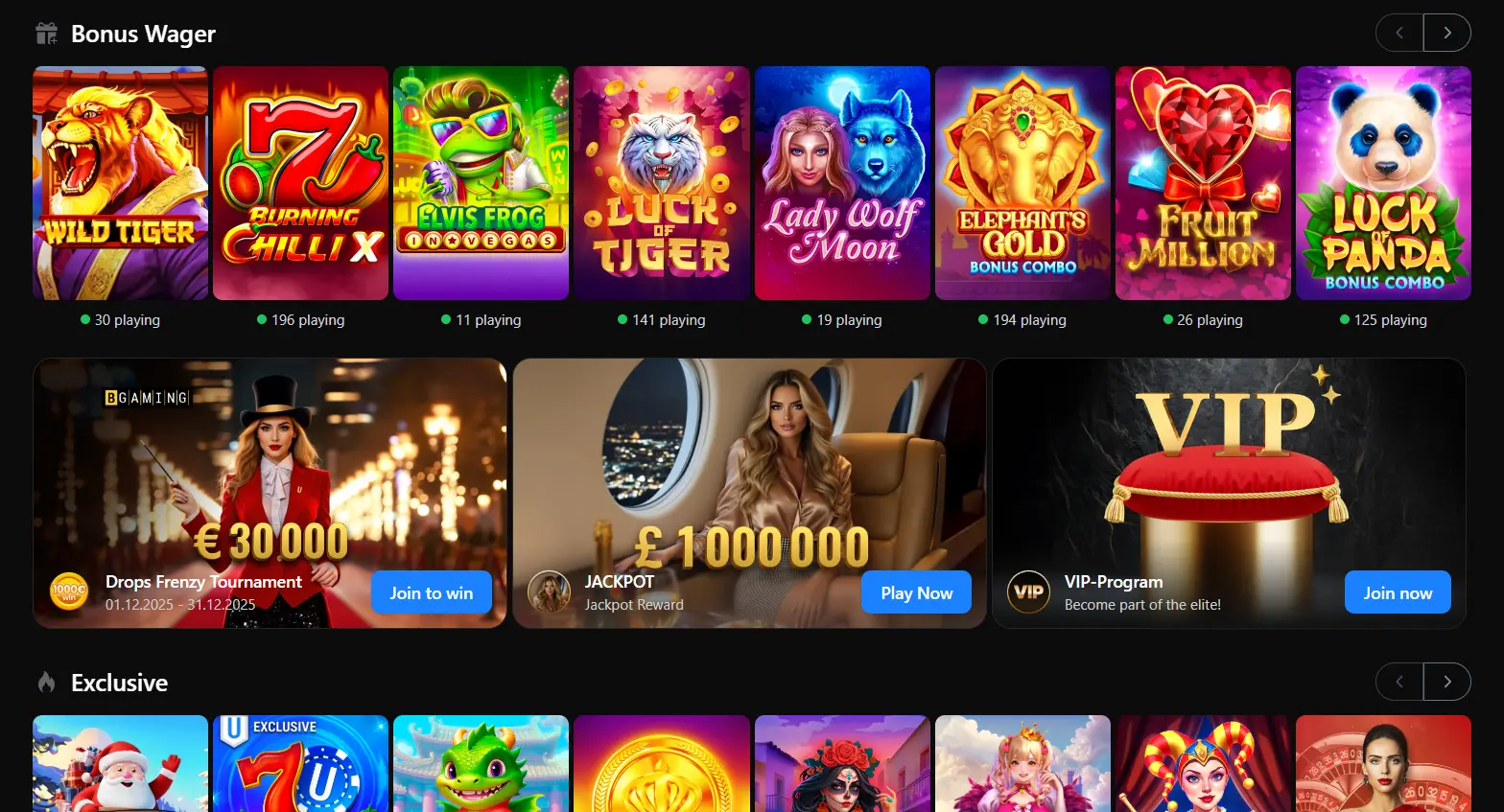 Αρχική σελίδα στο Unlimluck Casino